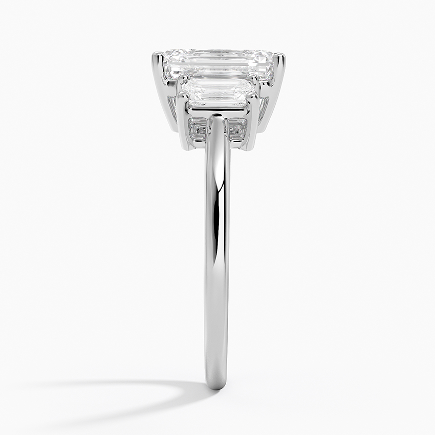 18K White Gold Luxe Rhiannon Three Stone Diamond Ring (3/4 ct. tw.)