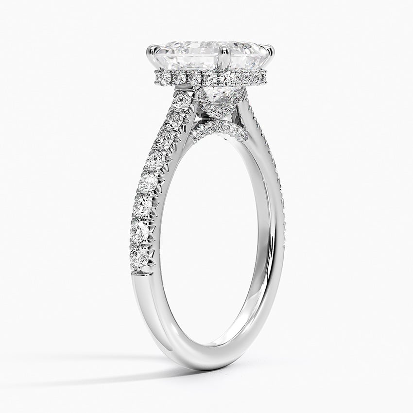 French Pavé Diamond Ring Setting