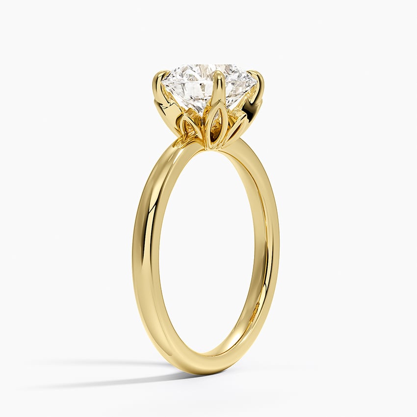 Petal 2mm Solitaire Engagement Ring