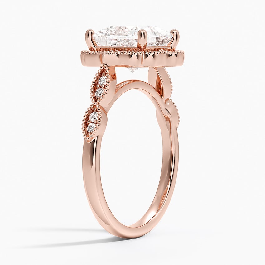 Vintage Halo Engagement Ring - Cadenza