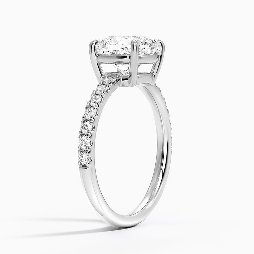 Platinum Dara Low-Profile Diamond Ring