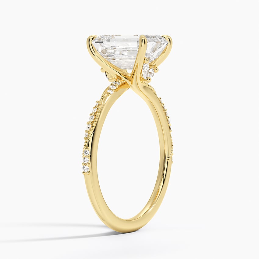 Milgrain Engagement Ring