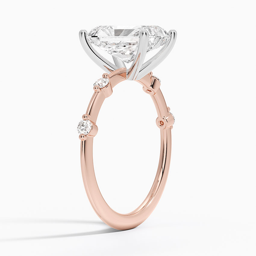 14K Rose Gold Mixed Metal Aimee Diamond Ring