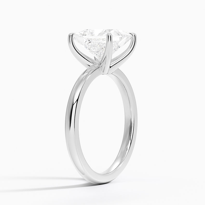 18K White Gold Fairmined 2mm Solitaire Ring