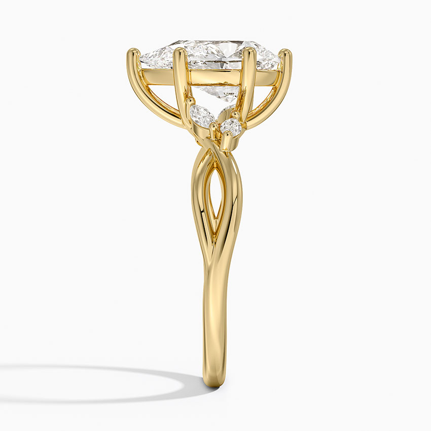 18K Yellow Gold Willow Diamond Ring (1/8 ct. tw.)