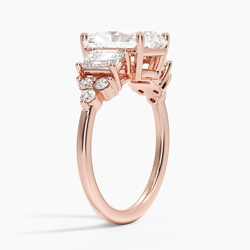14K Rose Gold Sabine Cluster Diamond Ring