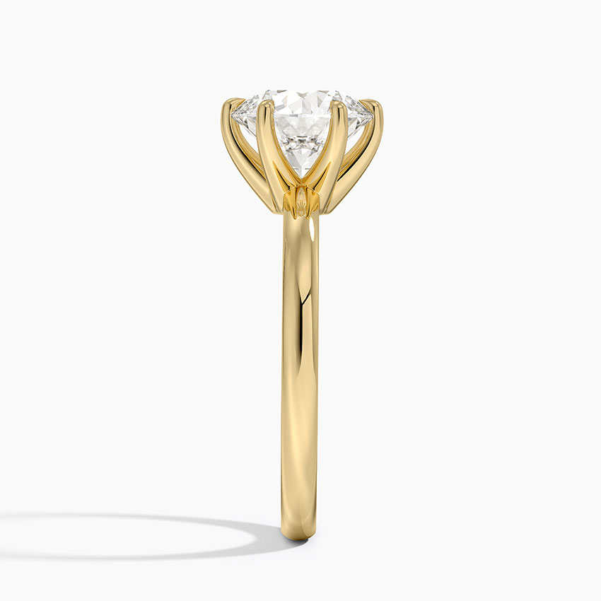 18K Yellow Gold Fairmined 2mm Six-Prong Solitaire Ring