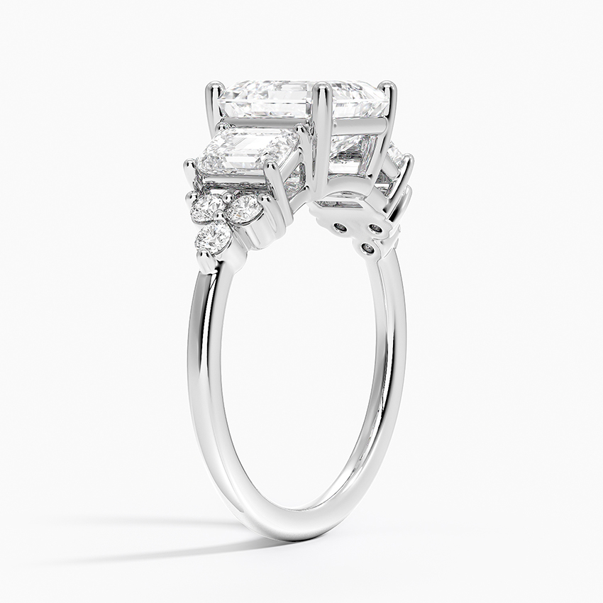18K White Gold Sabine Cluster Diamond Ring