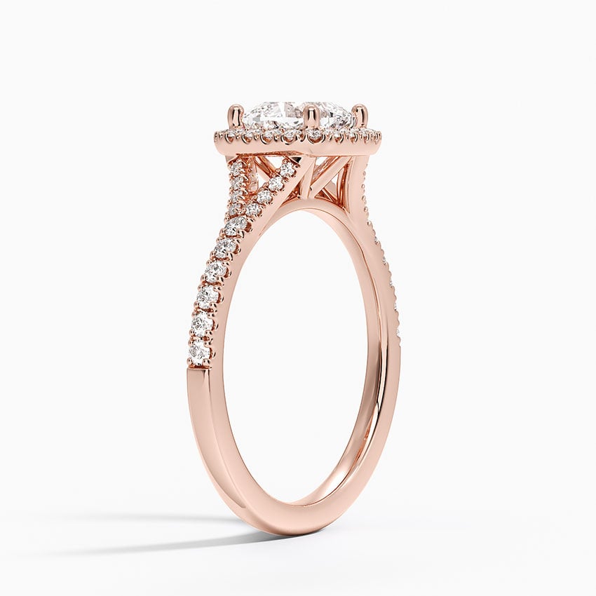 Lab Grown Sapphire Joy Half Coverage Lab Diamond Ring
