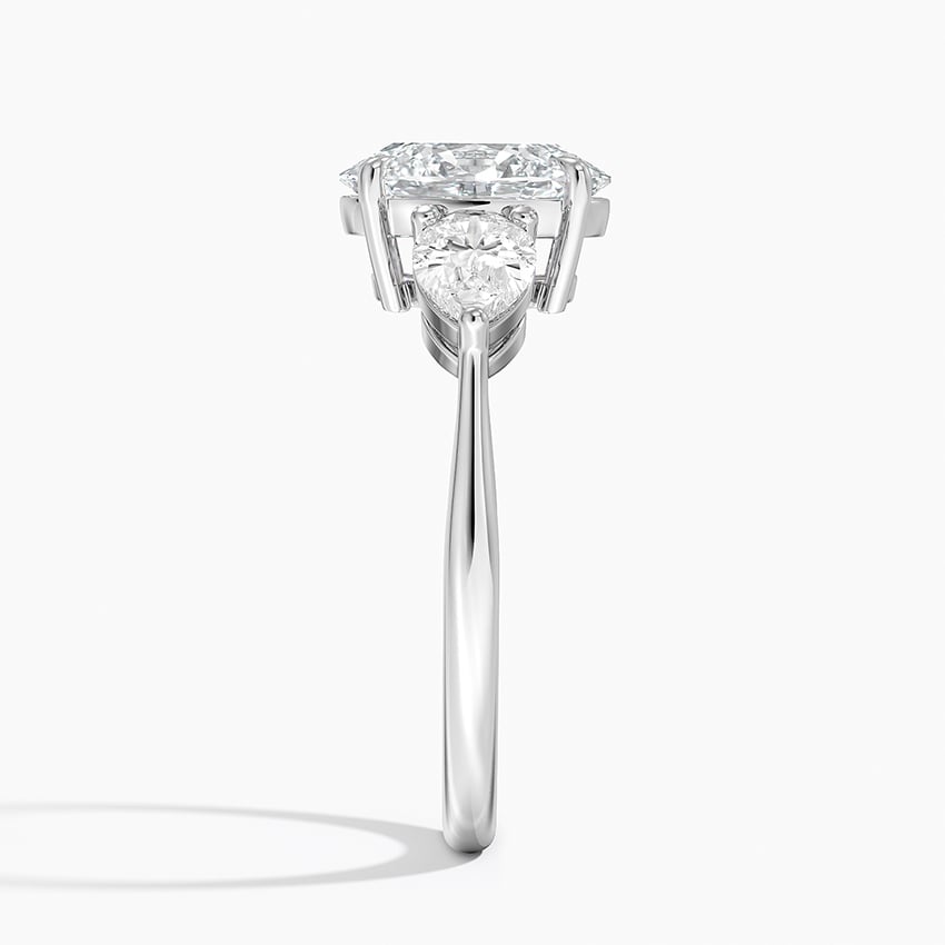 Luxe Opera Three Stone Diamond Ring - Brilliant Earth