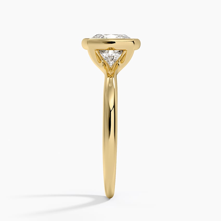 Freesia Bezel Solitaire Ring in 18K Yellow Gold