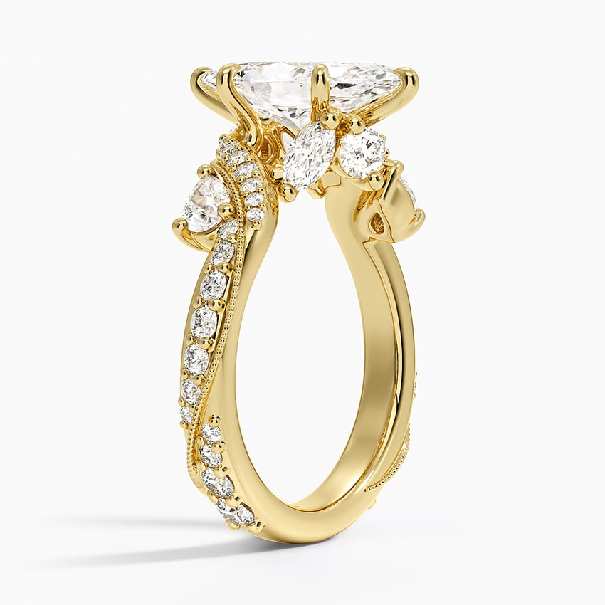 Grand Camellia Diamond Ring