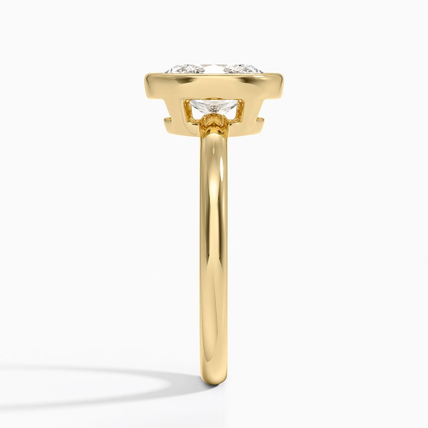 18K Yellow Gold Julietta Bezel Solitaire Ring