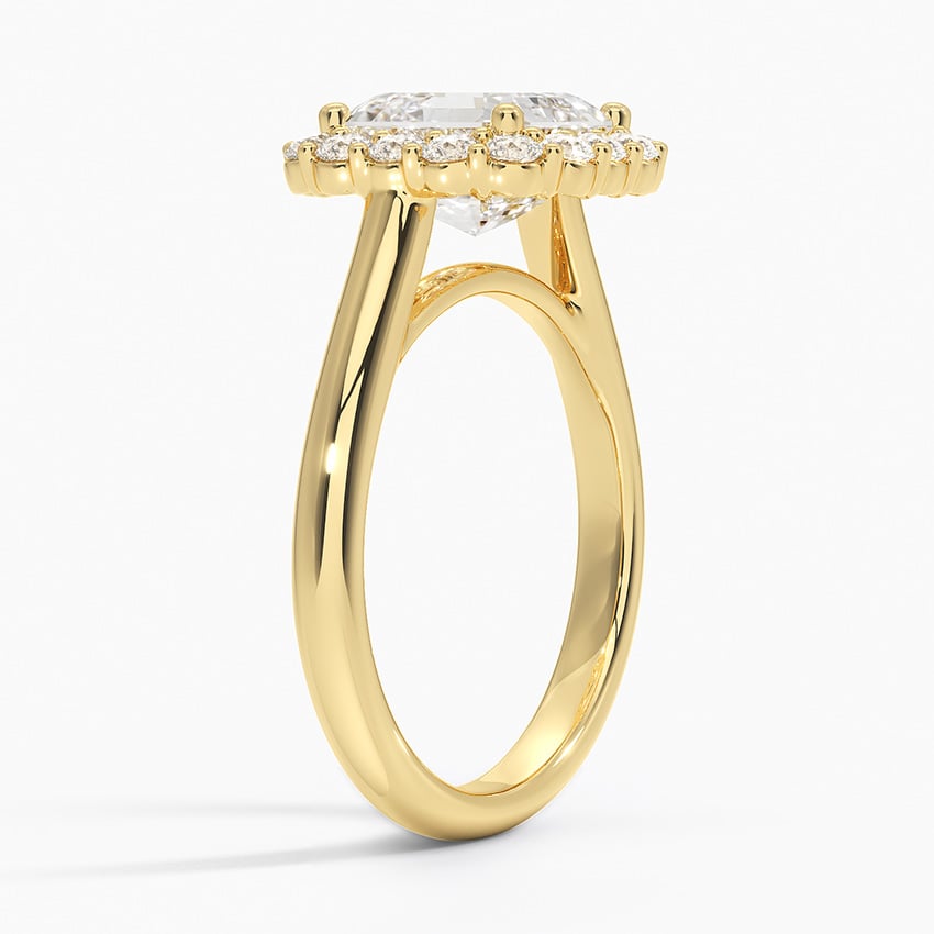 Lotus Flower Engagement Ring