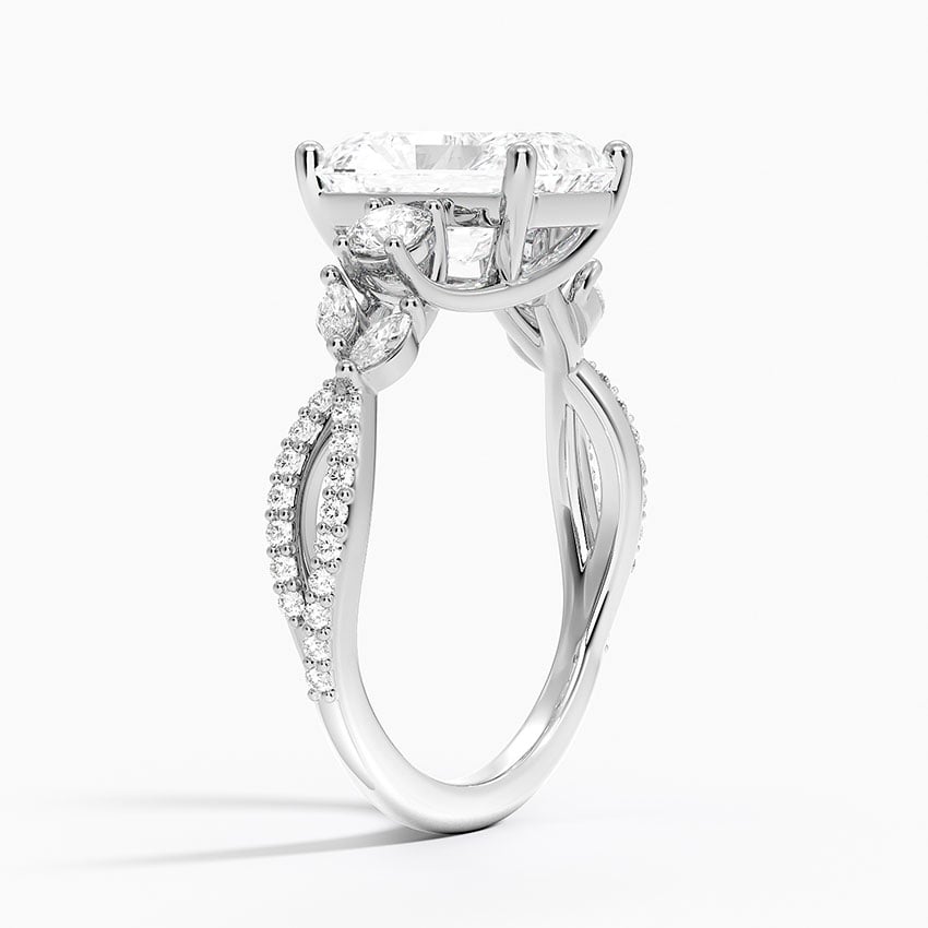 Luxe Willow Three Stone Diamond Ring - Brilliant Earth