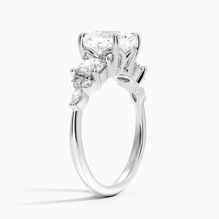 Luxe Nadia Three Stone Diamond Ring