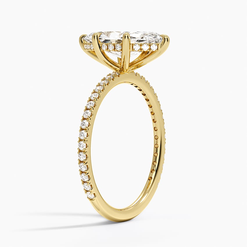 18K Yellow Gold Perfect Fit Three-Quarter Diamond Ring (1/4 ct. tw.)