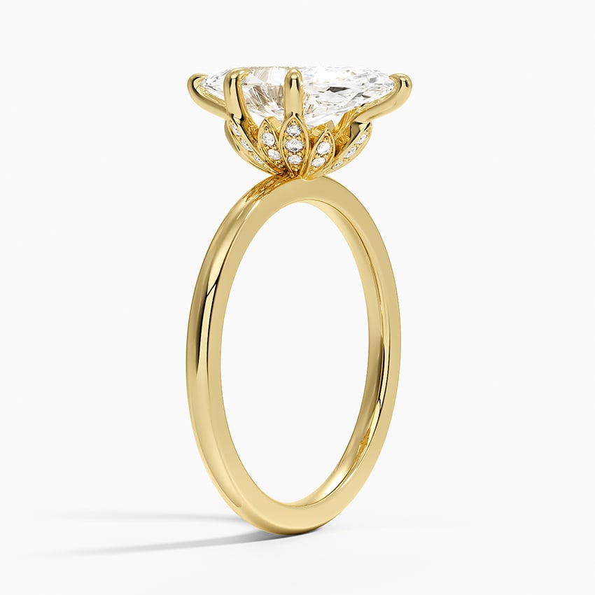 Petal Prong Engagement Ring