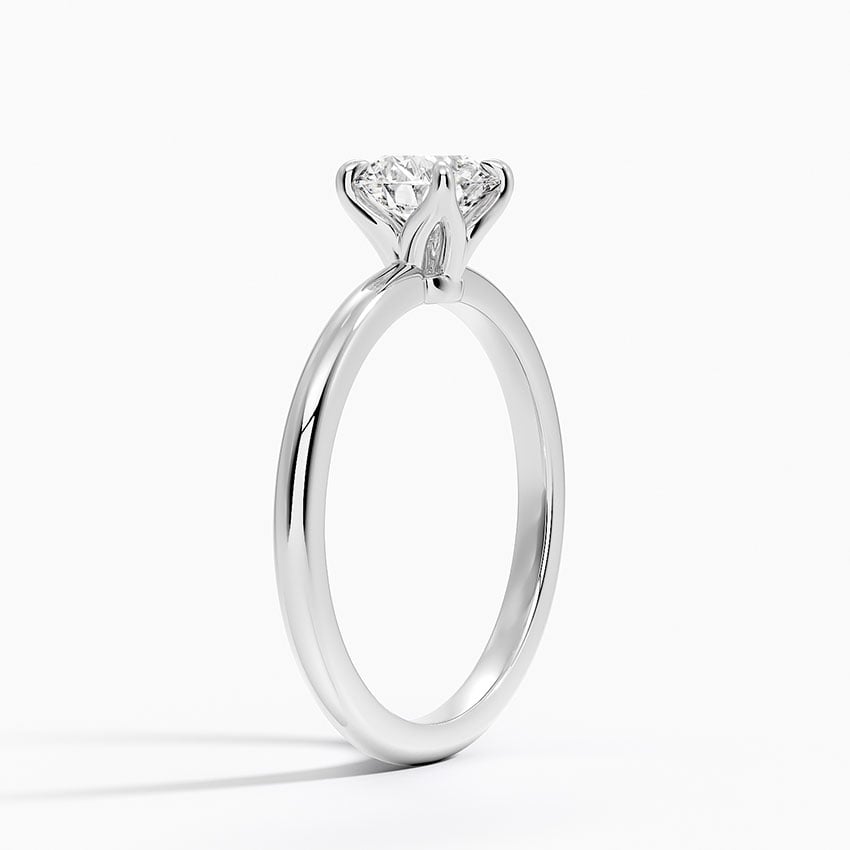 18K White Gold Esme 1.8mm Ring