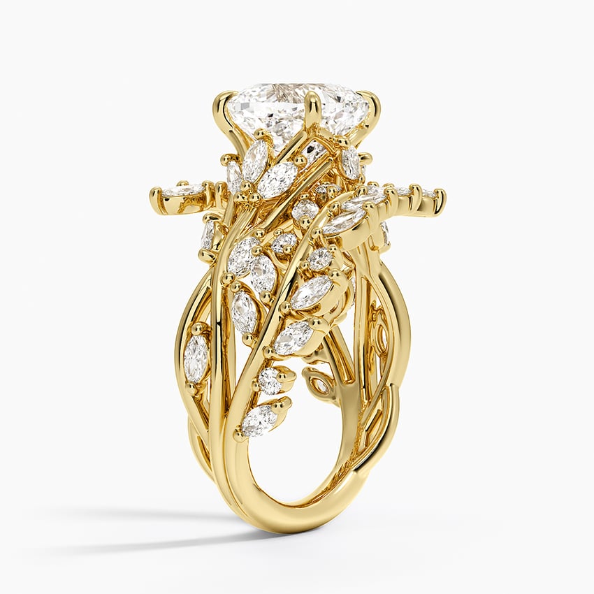 18K Yellow Gold Secret Garden Wrap Diamond Ring