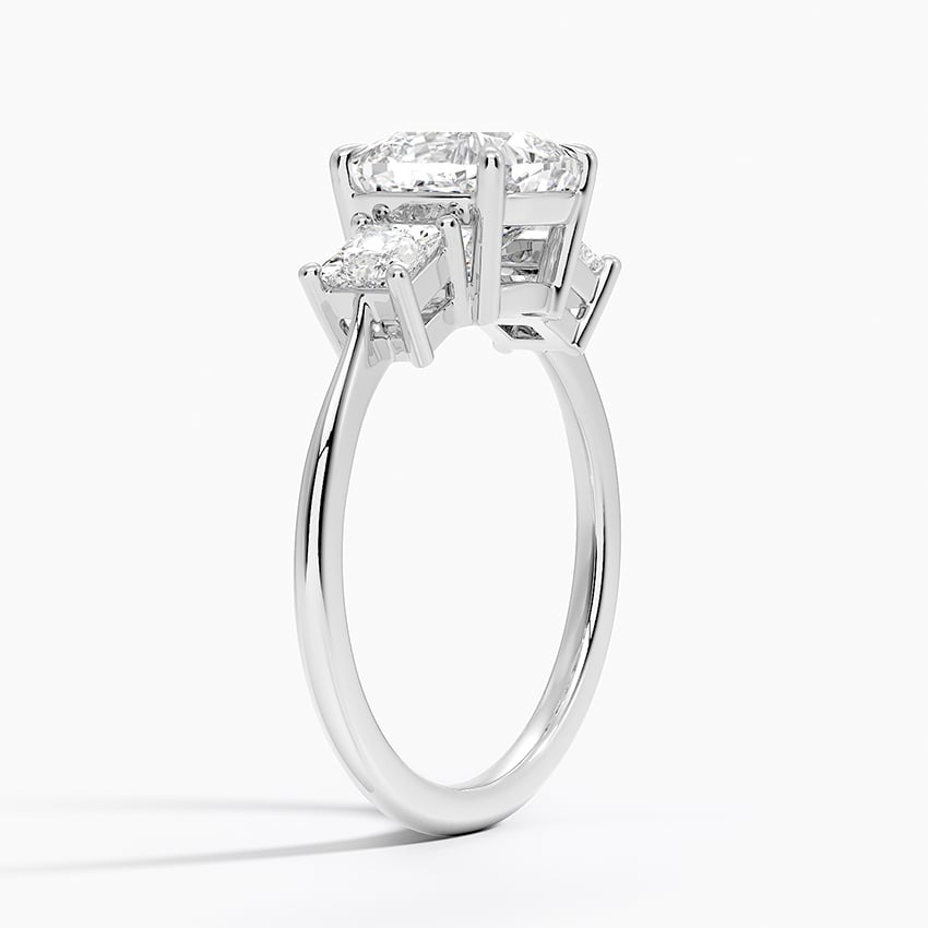 Princess Cut Three Stone Diamond Ring