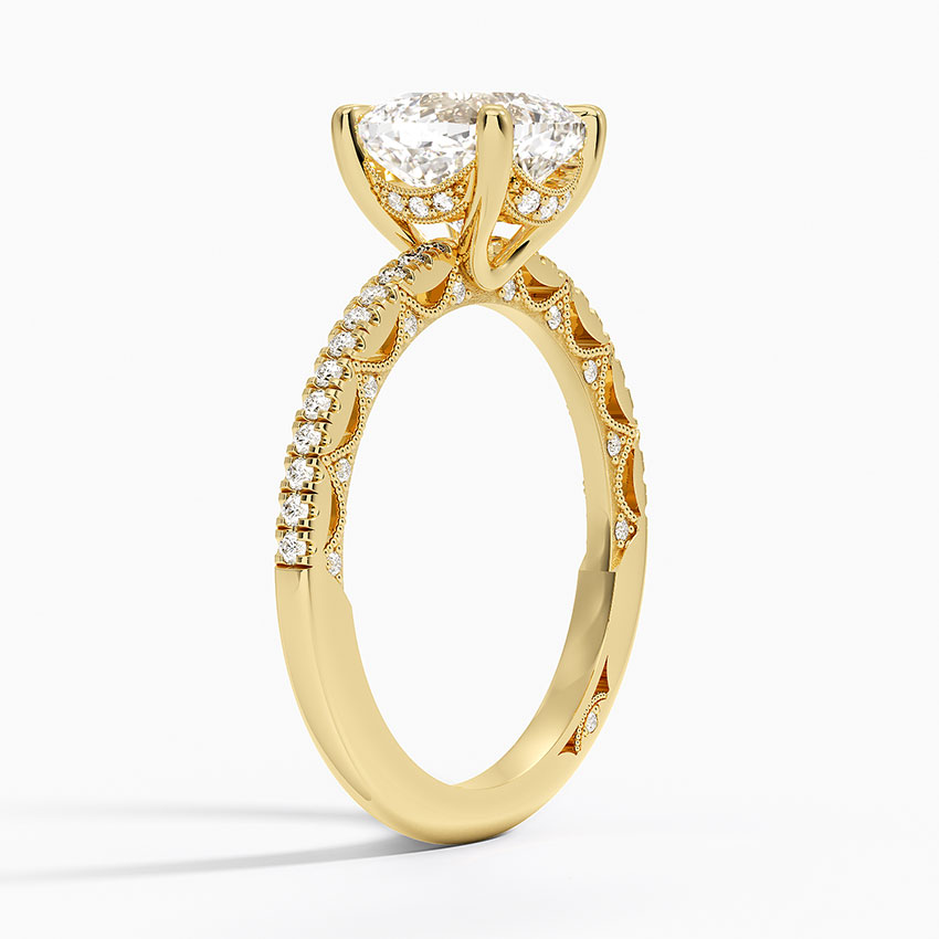 Tacori Lunetta Crescent Diamond Ring