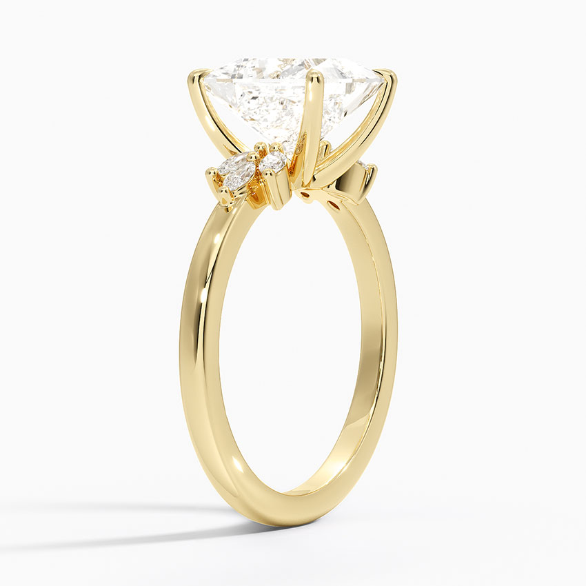 Marquise Cluster Diamond Engagement Ring