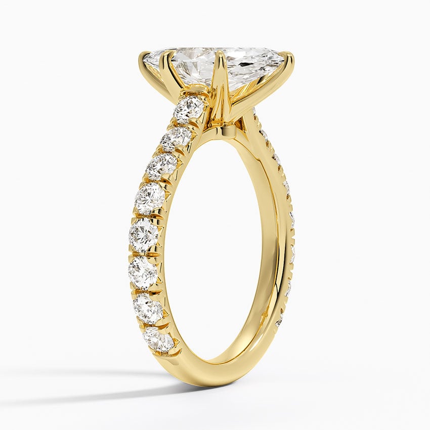 18K Yellow Gold Anthology Three-Quarter Coverage Diamond Ring