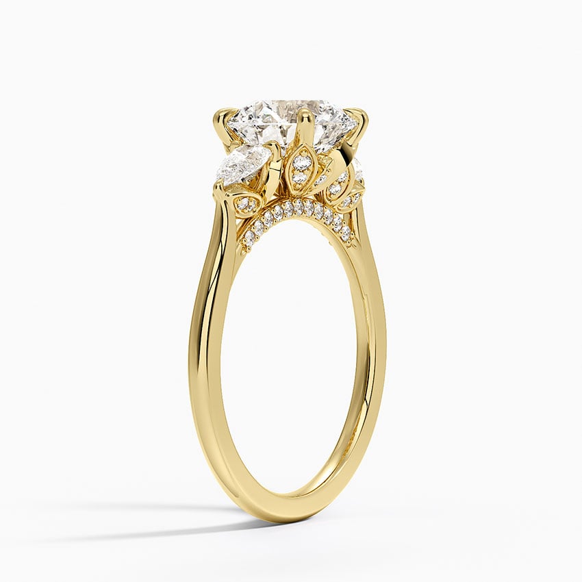 Petal Pear Three Stone Diamond Ring (1/2 ct. tw.)