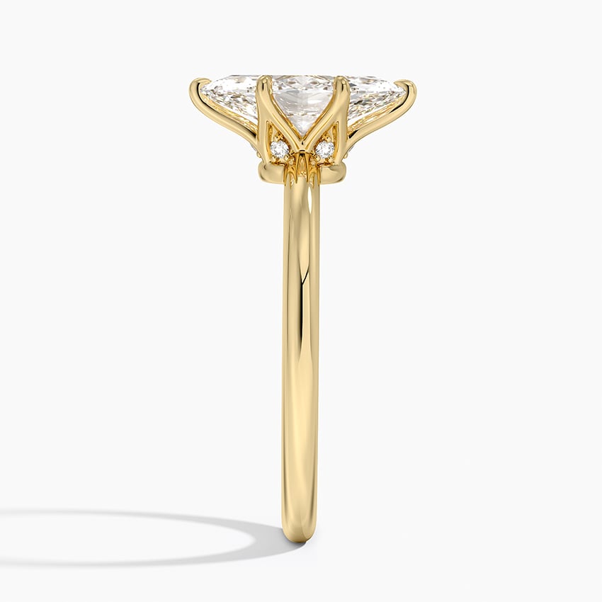 18K Yellow Gold Esme Hidden Halo Diamond Ring