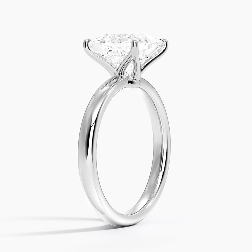 18K White Gold Elodie 2.5mm Solitaire Ring