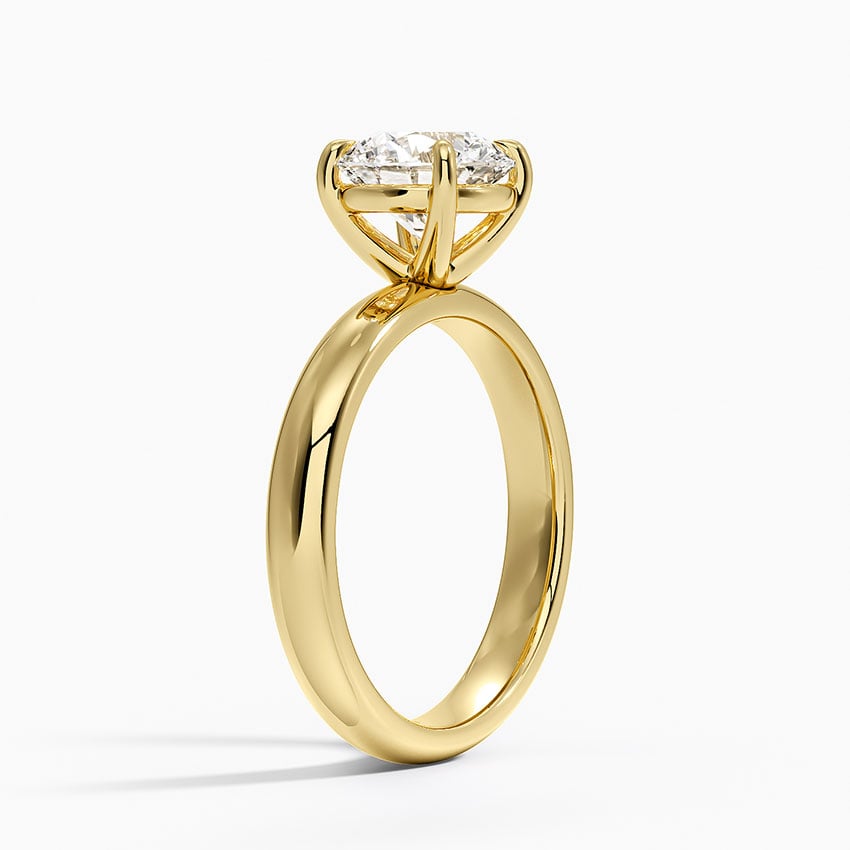 Audrey Perfect Fit 3mm Solitaire Ring in 18K Yellow Gold