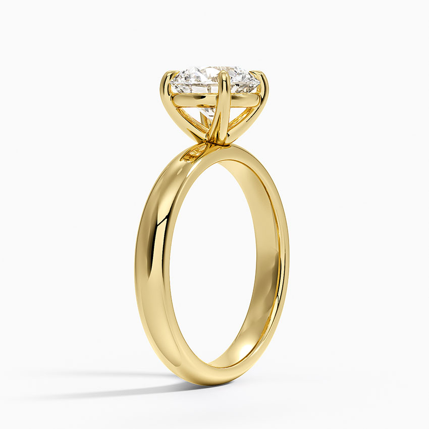 Audrey Perfect Fit 3mm Solitaire Ring in 18K Yellow Gold