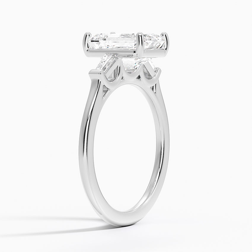 18K White Gold Perfect Fit Tapered Baguette Diamond Ring