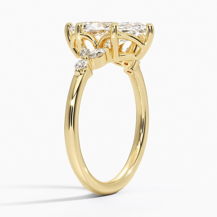 Vintage Floral Engagement Ring
