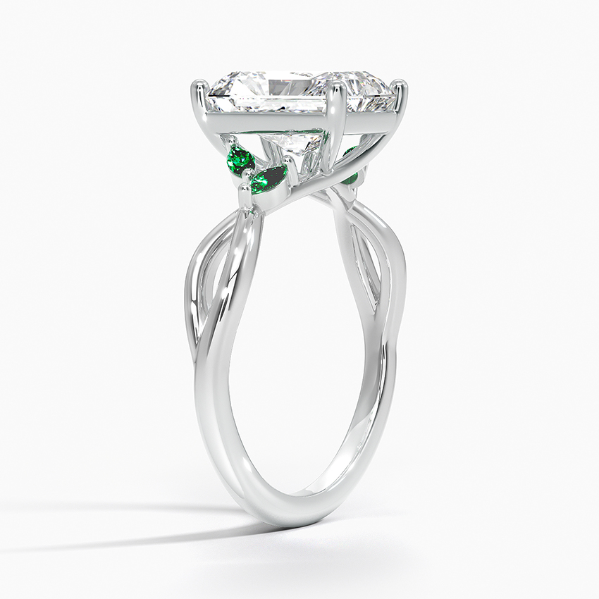 Engagement Ring With Emeralds