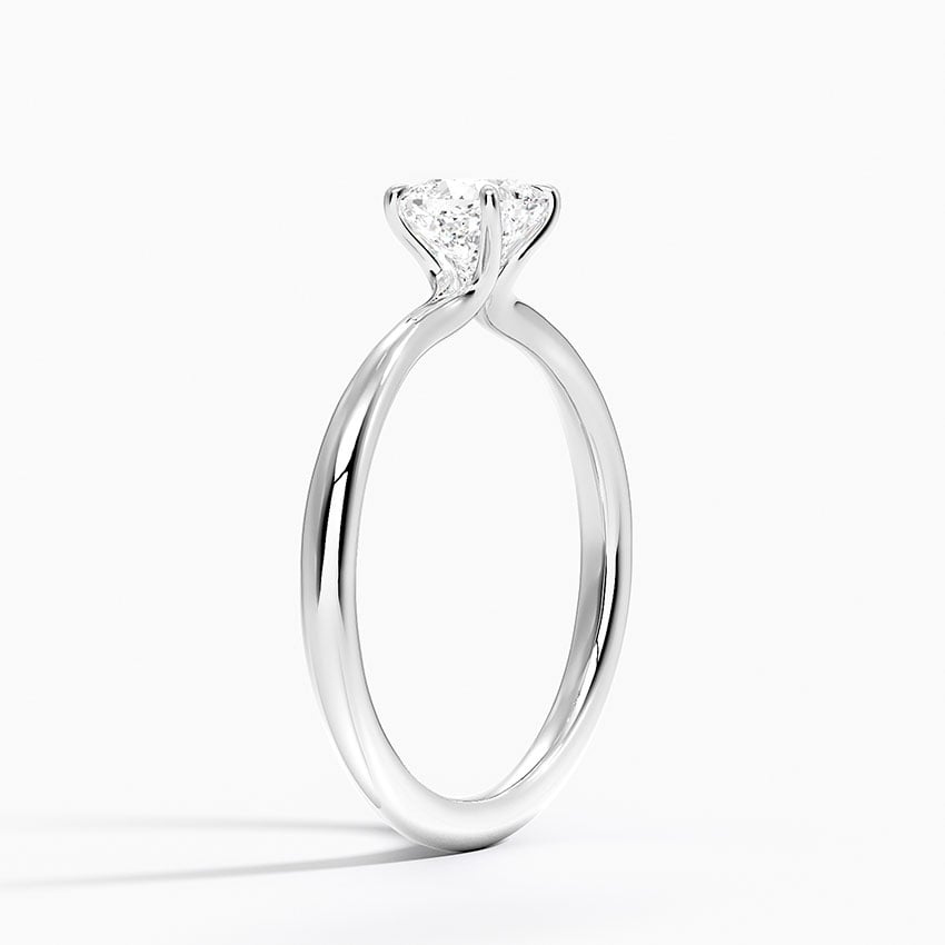 Platinum 2mm Freesia Solitaire Ring