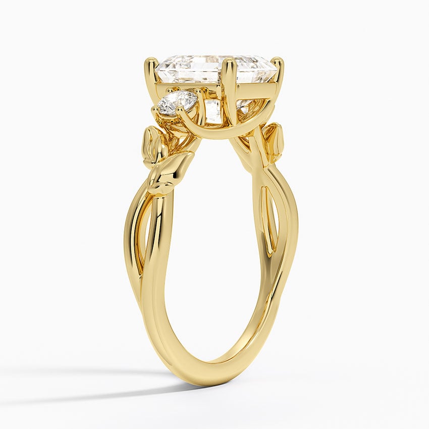 Budding Willow Three Stone Diamond Ring