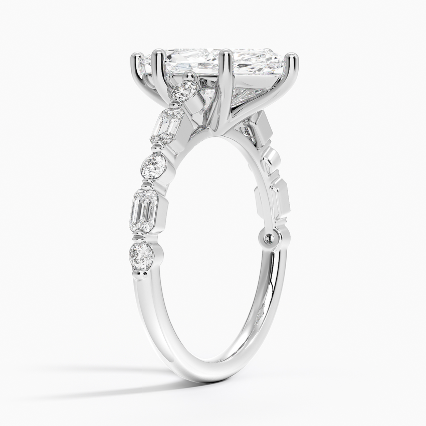 18K White Gold Kensington Half Coverage Diamond Ring (1/2 ct. tw.)