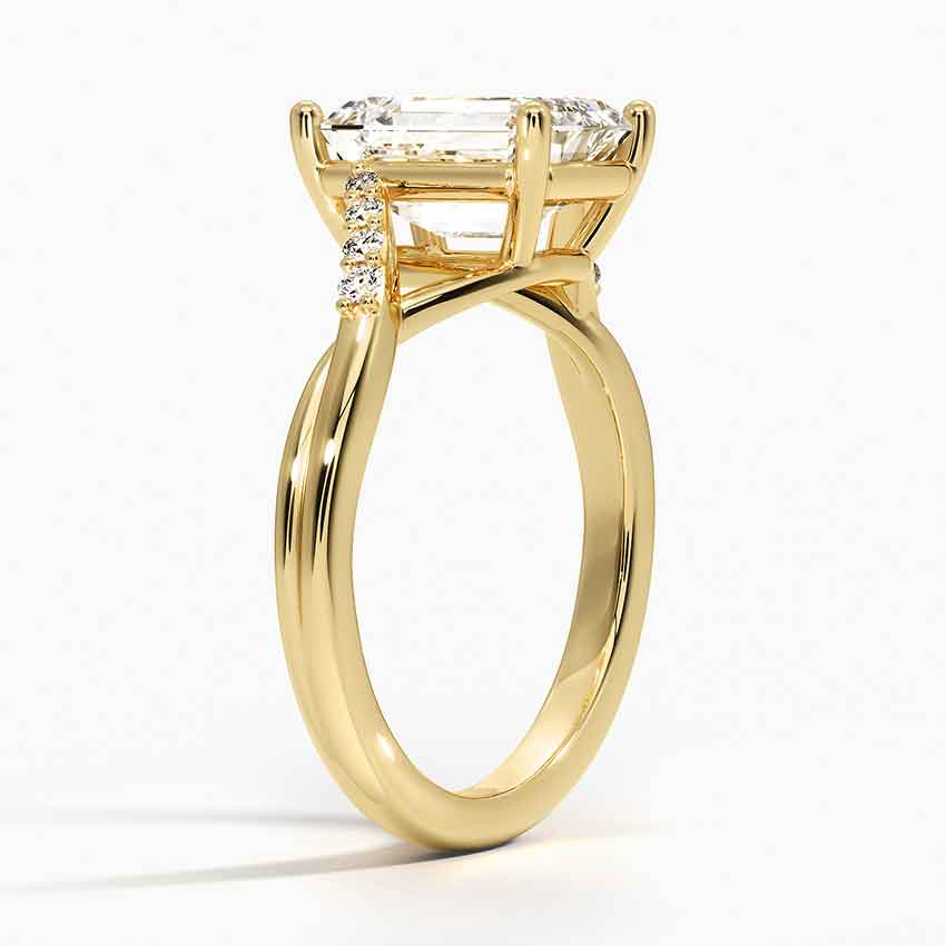 18K Yellow Gold Chamise Diamond Ring (1/15 ct. tw.)