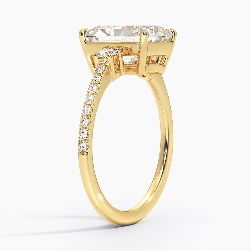 18K Yellow Gold Lyra Three Stone Diamond Ring (1/4 ct. tw.)