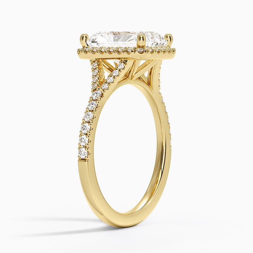 18K Yellow Gold Joy Half Coverage Diamond Ring