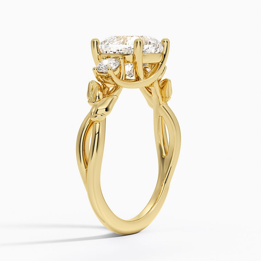 Budding Willow Three Stone Diamond Ring