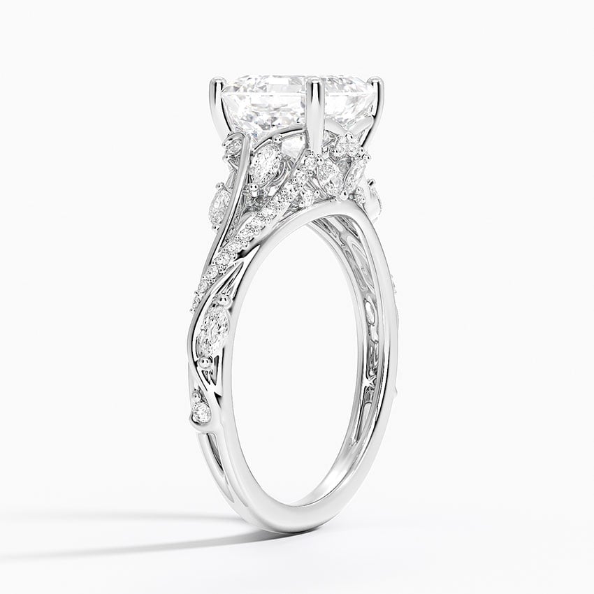 18K White Gold Begonia Vine Diamond Ring (1/2 ct. tw.)