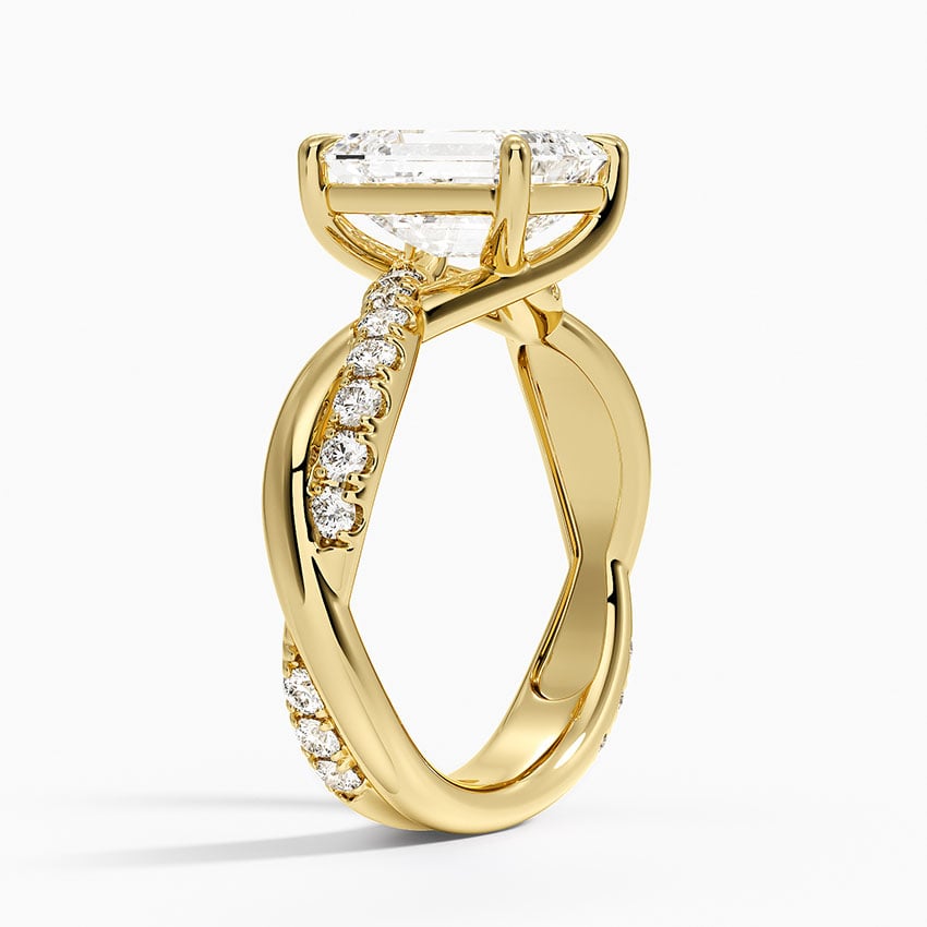 Cascade Twisted Diamond Ring