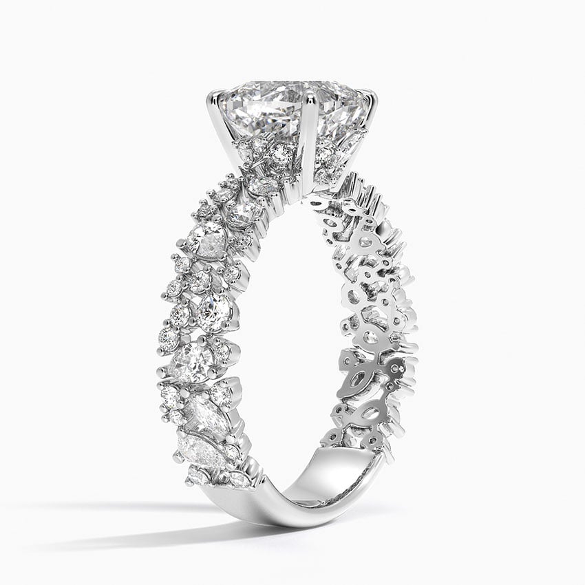 Unique Snow Inspired Diamond Ring