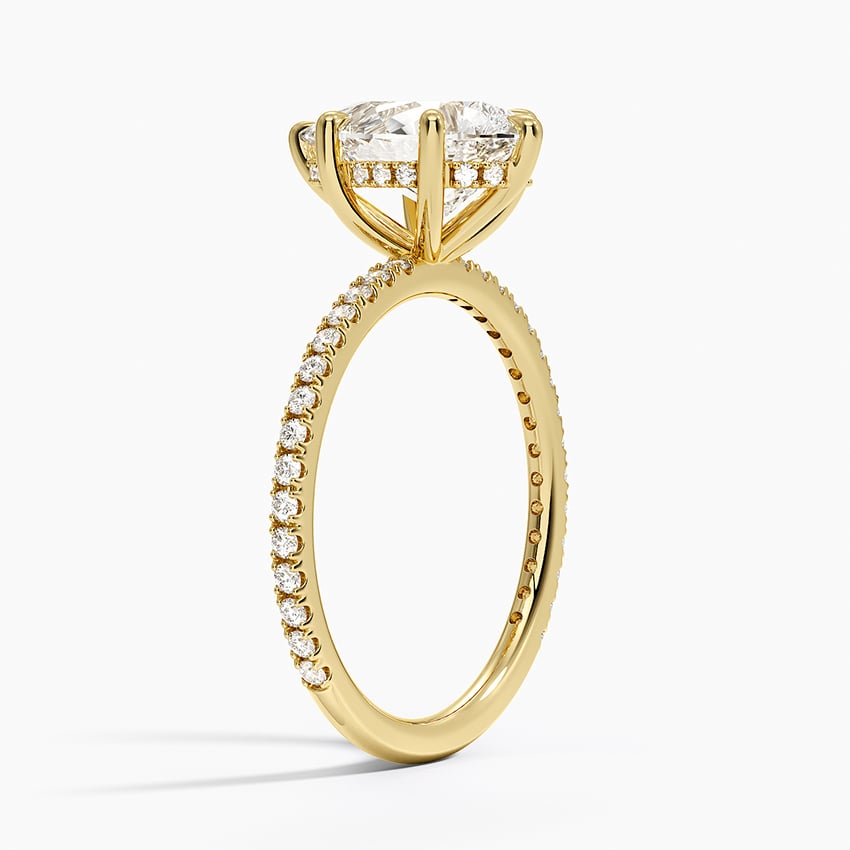 18K Yellow Gold Perfect Fit Three-Quarter Diamond Ring (1/4 ct. tw.)