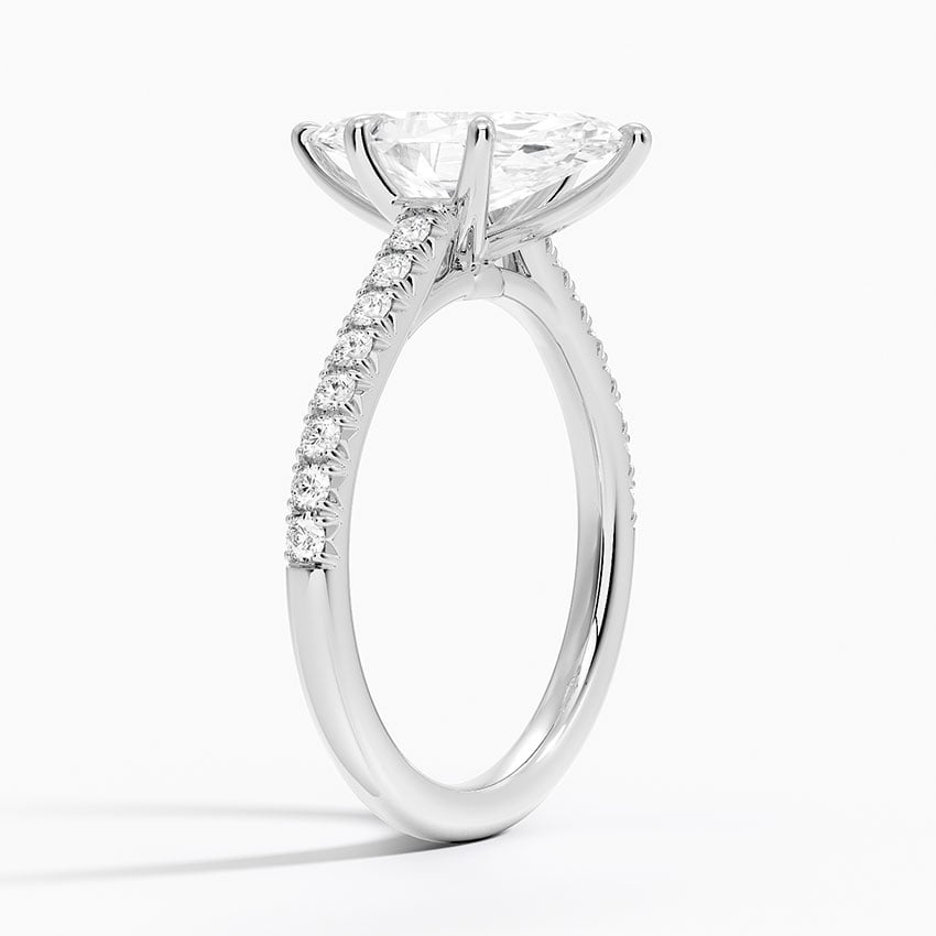 Cathedral Pavé Diamond Ring