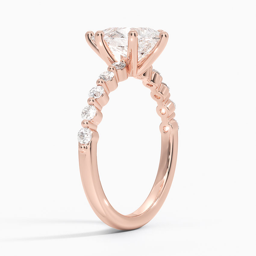 14K Rose Gold Marseille Half Coverage Diamond Ring (1/4 ct. tw.)