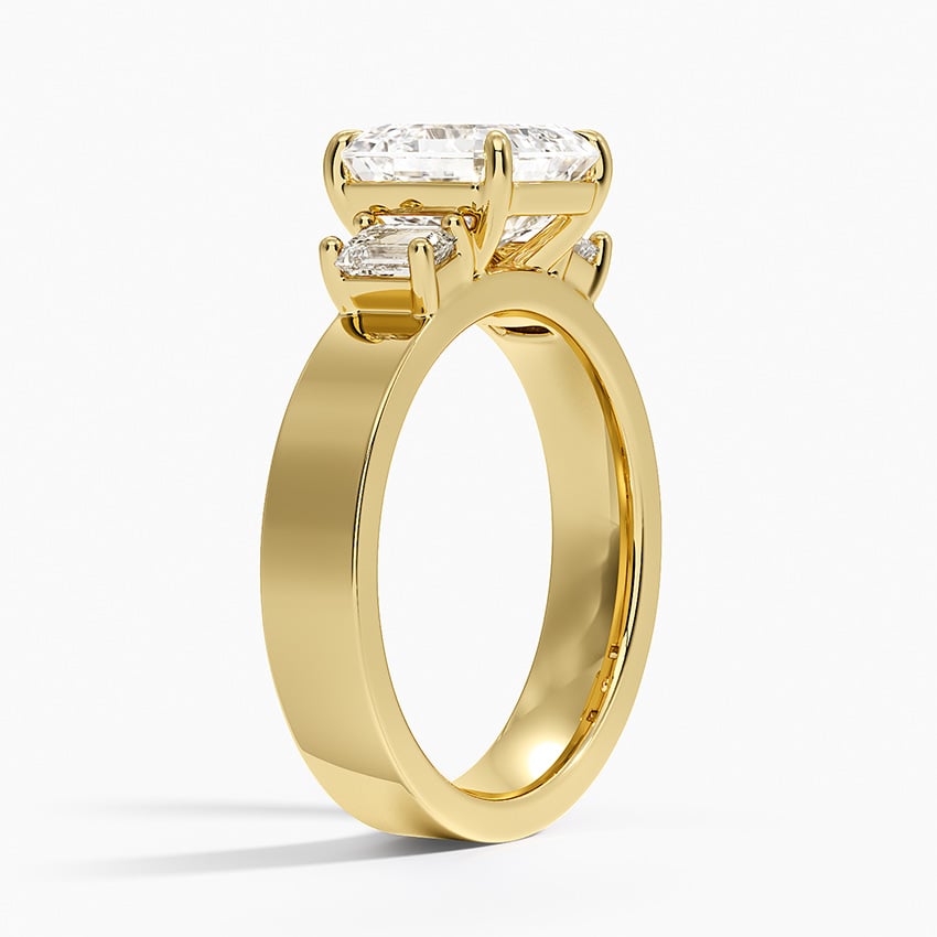Peyton Emerald Cut Three Stone Diamond Ring